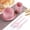 Rose, variante sur Dvruxg Ensemble de Vaisselle en Paille de Blé Écologique pour 6 / Ensemble de 6 Pcs, Vaisselle Compatible Micro-Ondes et Lave-Vaisselle / Parfait pour les Réunions de Famille et les Fêtes