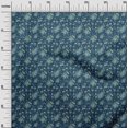 thumbnail image 3 of oneOone Polyester Spandex Blue Fabric Floral Craft Projects Decor Fabric Printed By The Yard 56 Inch Wide, 3 of 4