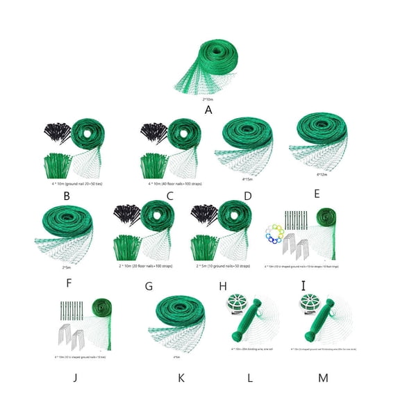 VONKY Anti-bird Netting Gardening Plants Mesh Deer Sky Nylon Nets Multifunctional Vegetables Protection Wear-resistant Barrier Type13