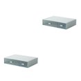 thumbnail image 1 of fastboy Neat And Tidy Storage Box - plify Life With Organized Storage Multilayer Stackable Desk Organizer blue 2 drawer 2Set, 1 of 6