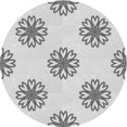 thumbnail image 1 of Ahgly Tapis Rond Lavable en Machine Intérieur Transitionnel Gris Platine, 4 Pieds Rond, 1 of 7