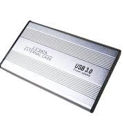 MesaSe External Hard Drive Enclosure SATA to USB 3.0 HDD Case Adapter for 2.5 inch(Silver)