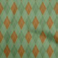 thumbnail image 1 of oneOone Rayon Rust Brown Fabric Argyle Sewing Craft Projects Fabric Prints By Yard 56 Inch Wide, 1 of 4