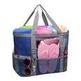 thumbnail image 2 of yulier Mesh Beach Bag Sand Free Bag Large Beach Tote Bag Strong Lightweight Bag for Beach Vacation Swimming Pool Bathroom, Blue, 2 of 3