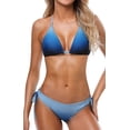 thumbnail image 1 of Women Halter Bikini String 2 Piece Triangle Swimsuit Tie Side Swimwear, 1 of 6