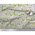 thumbnail image 3 of Soimoi Georgette Viscose Fabric Floral & Bird Cartoon Decor Fabric Printed Yard 42 Inch Wide, 3 of 3