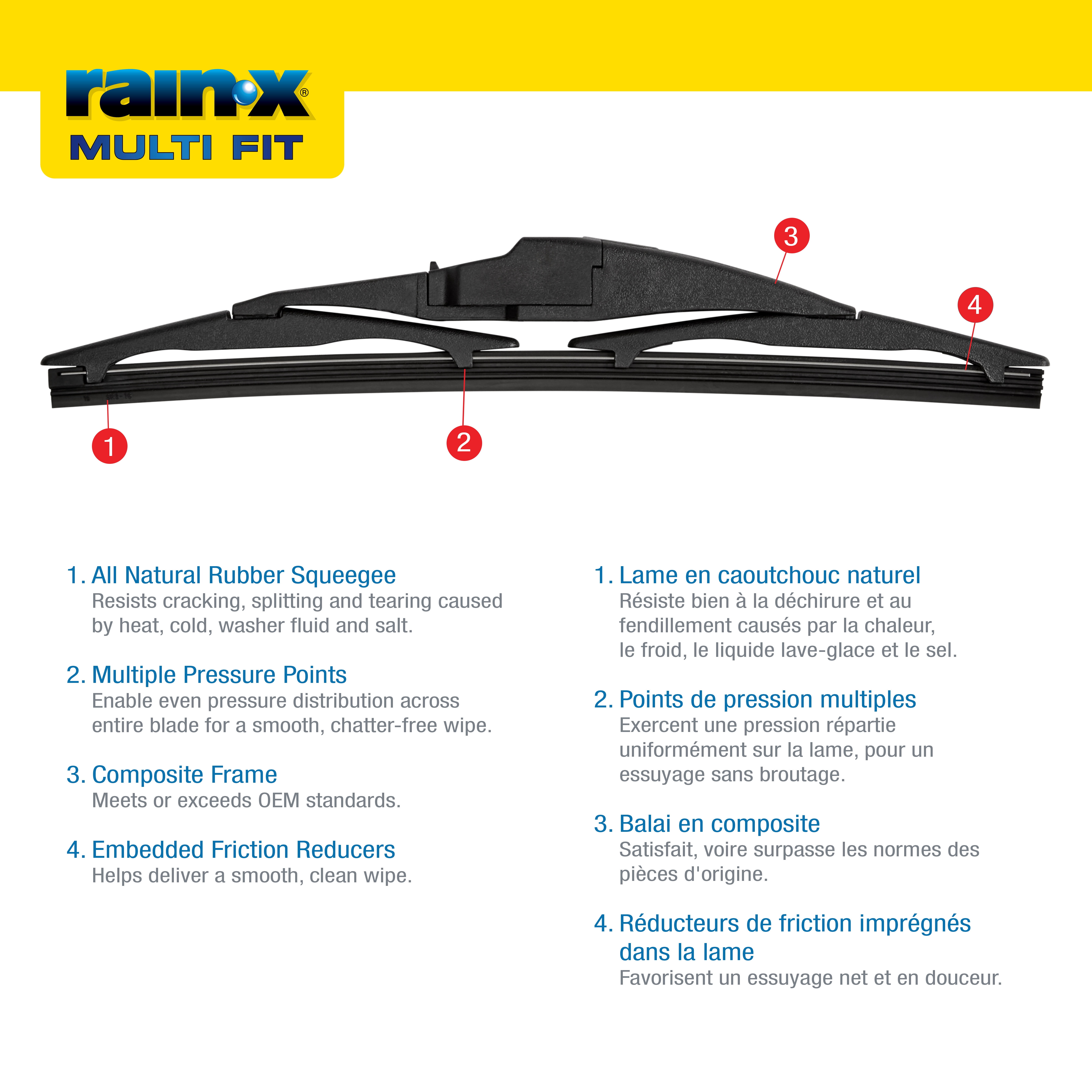 Rain-X Multi Fit 12" Rear Window Wiper Blade