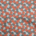 thumbnail image 1 of oneOone Polyester Spandex Rust Brown Fabric Geometric Sewing Craft Projects Fabric Prints By Yard 56 Inch Wide, 1 of 4