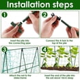 thumbnail image 4 of WinWay 1 Set A-Shaped Metal Cucumber Trellis: Easy installation Plant Support!,80*80cm, 4 of 7