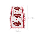 thumbnail image 3 of Boovnll Valentines Day Table Runner, 13x35" Valentine's Day Printing Table Runner, Valentines Table Runner for Holiday Kitchen Dining Table, Party Decor, Valentines Day Decorations, 3 of 8