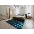 thumbnail image 4 of Ahgly Company Indoor Square Patterned Teal Green Area Rugs, 6' Square, 4 of 6