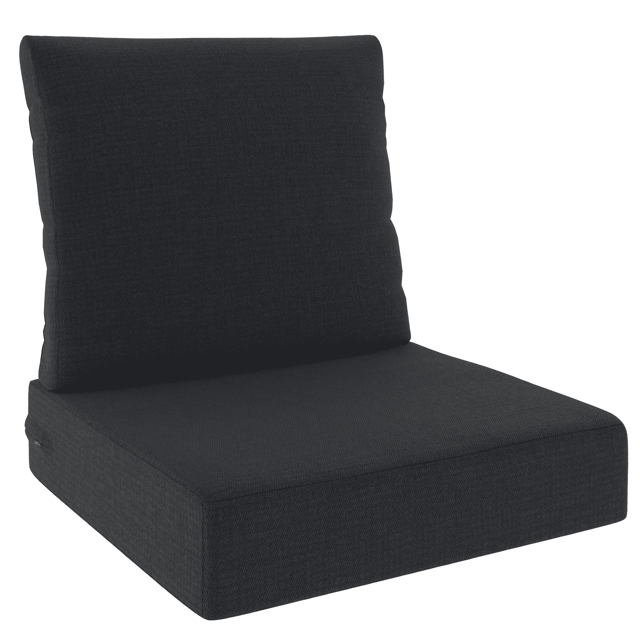Ensemble de coussins de siège profond extérieur de qualité supérieure bleu marine 61 nbsp;cm x 61 nbsp;cm Better Homes & Gardens avec housse amovible, résistant aux intempéries et aux taches