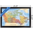 thumbnail image 2 of Map - Canada Wall Poster, 22.375" x 34" Framed, 2 of 4