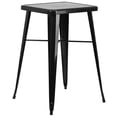 thumbnail image 3 of Bowery Hill Metal 3 Piece Bar Table Set in Black-Antique Gold, 3 of 4