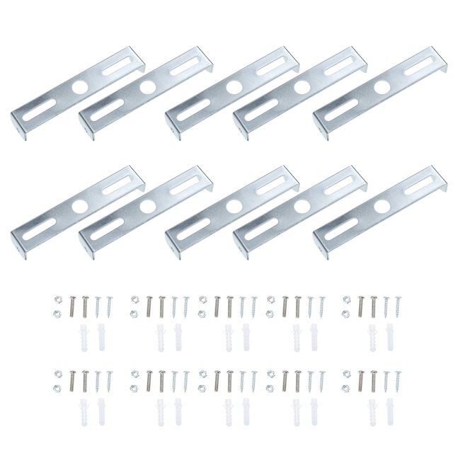 Miangastore Support de Lustre Durable Installation Facile Lot de 10 3.7X0.7In