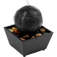 thumbnail image 1 of HLONK Indoor Water Fountain  Tabletop Waterfall Fountain  with Light  Nature Sounds  Pebbles  7‘‘, 1 of 9