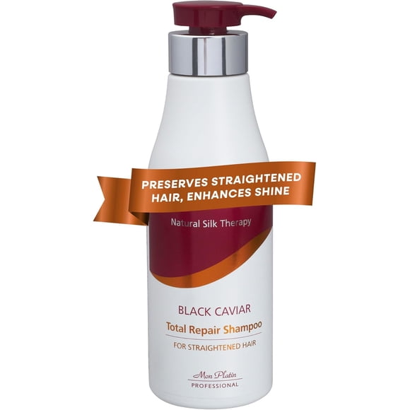 Mon Platin Natural Silk Therapy Total Repair Shampoo for Straightened Hair 500ml 17fl.oz