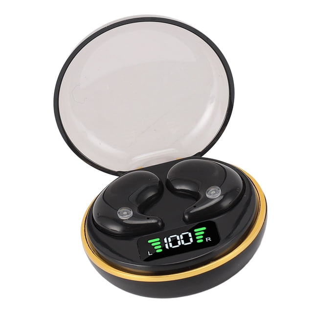 Sleep Headphones with Digital Display Charging Case for Side Sleepers, Bluetooths Earbuds Built in Battery, Wirelessly Earphones for Sleep Work Workout