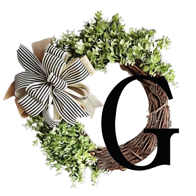 Agiferg Last Name Year Round Front Door Wreath,Decorative Hanging Plaques In Front Of The Door
