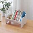 thumbnail image 2 of Wood Bookshelf Desktop Storage Rack Book Stand Book Organizer For Study Office Home Use Natural Solid Wood Material With Anti-Tilt Design And 1.21 Pounds, 2 of 6