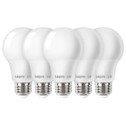 Lepro LED Light Bulb, 60 Watt Equivalent, 9W 800lm 5000K Daylight White LED Bulb, Non-dimmable Light Bulb, A19 E26 Standard Base, 10000 Hour Lifetime, 5 Packs