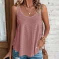 thumbnail image 1 of UPPADA Womens Ruched Tank Tops Crewneck Casual Summer Tops Solid Color Blouses Basic Sleeveless Shirts Tunic Flowy Loose Shirts, Today, 1 of 6
