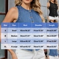 thumbnail image 3 of LOVZFMLL Jackets for Women's Solid Color Outwear Sleeveless Hoodless Button Denim Fashionable Jacket, 3 of 7