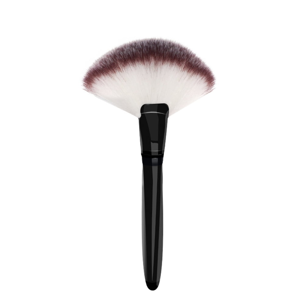 Wood Handle Makeup Large Fan Brush Big Blush Loose Powder Foundation Blend Beauty Make Up Tool Cosmetics Brushes