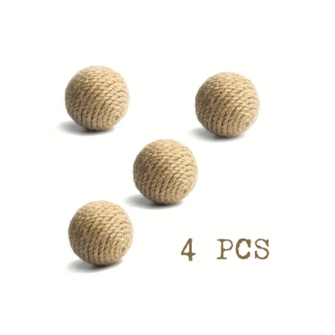 2/4 Pcs Jouet de Chat en Sisal Naturel avec Boîte et Jouet de Poursuite, Fournitures pour Chat d'Intérieur Faites à la Main