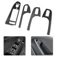 thumbnail image 1 of Lift Panel Button Trim,Carbon Fiber Lefthand Drive Door Lift Button Trim Window Lift Trim Sleek Aesthetic, 1 of 7