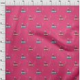 thumbnail image 3 of oneOone Polyester Lycra Pink Fabric Submarine & Fish Ocean Sewing Material Print Fabric By The Yard 56 Inch Wide, 3 of 4