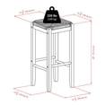 thumbnail image 2 of Winsome Kaden Rush Seat Bar Stools, 2-Pc Set, Walnut, 2 of 5