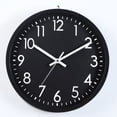 thumbnail image 1 of YOPTOP Wall Clock  Modern Wall Clocks Battery Operated  10 Inch Simpel Silent Non-Ticking Clock Decorative for Kitchen  Office  Outdoor  Bedroom  Living Room  School  Classroom,black-b, 1 of 6