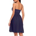 thumbnail image 5 of EGNMCR Robes de Soirée pour Femmes, Robes Formelles pour Femmes, Robes de Cocktail pour Femmes Robe d'Été pour Femmes à Épaules Dénudées Col en V Vintage Unie Robe de Fête Robe pour Femmes, 5 of 5