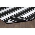 thumbnail image 3 of Erbanica 6' x 9' Indoor Outdoor Black White Band Reversible Plastic Rug, 3 of 5
