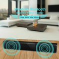 thumbnail image 1 of Gprince Wireless Bluetooth 2 Speak Driver Sound Bar with Remote Control & RCA Line, Black, 1 of 8