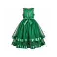 thumbnail image 2 of Flower Girls Dress Green Formal Party Princess Pageant Ball Gown 8 Years, 2 of 5