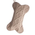 thumbnail image 2 of Todaioua Dog Christmas Stocking, Knit Brown Christmas Stocking for Dogs, Bone Shape Dog Stocking Christmas Large Pet Stockings Hanging Dog Christmas Stocking for Dogs Cats Pets, 2 of 8