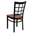 thumbnail image 4 of Bowery Hill Black Window Back Dining Chair in Cherry, 4 of 5
