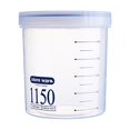 thumbnail image 1 of Oleegame 1PC Produce Storage Round Plastic Sealed Jar Storage Jar Kitchen Multigrain Storage Box, 1 of 6