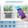 thumbnail image 4 of 10000 BTU Window Air Conditioner with WiFi, Smart Window AC Unit Cools 450 Sq ft, Works with App & Remote, Ultra Quiet Sleep Mode for Home, Easy Install Kit for Living Room, 4 of 7