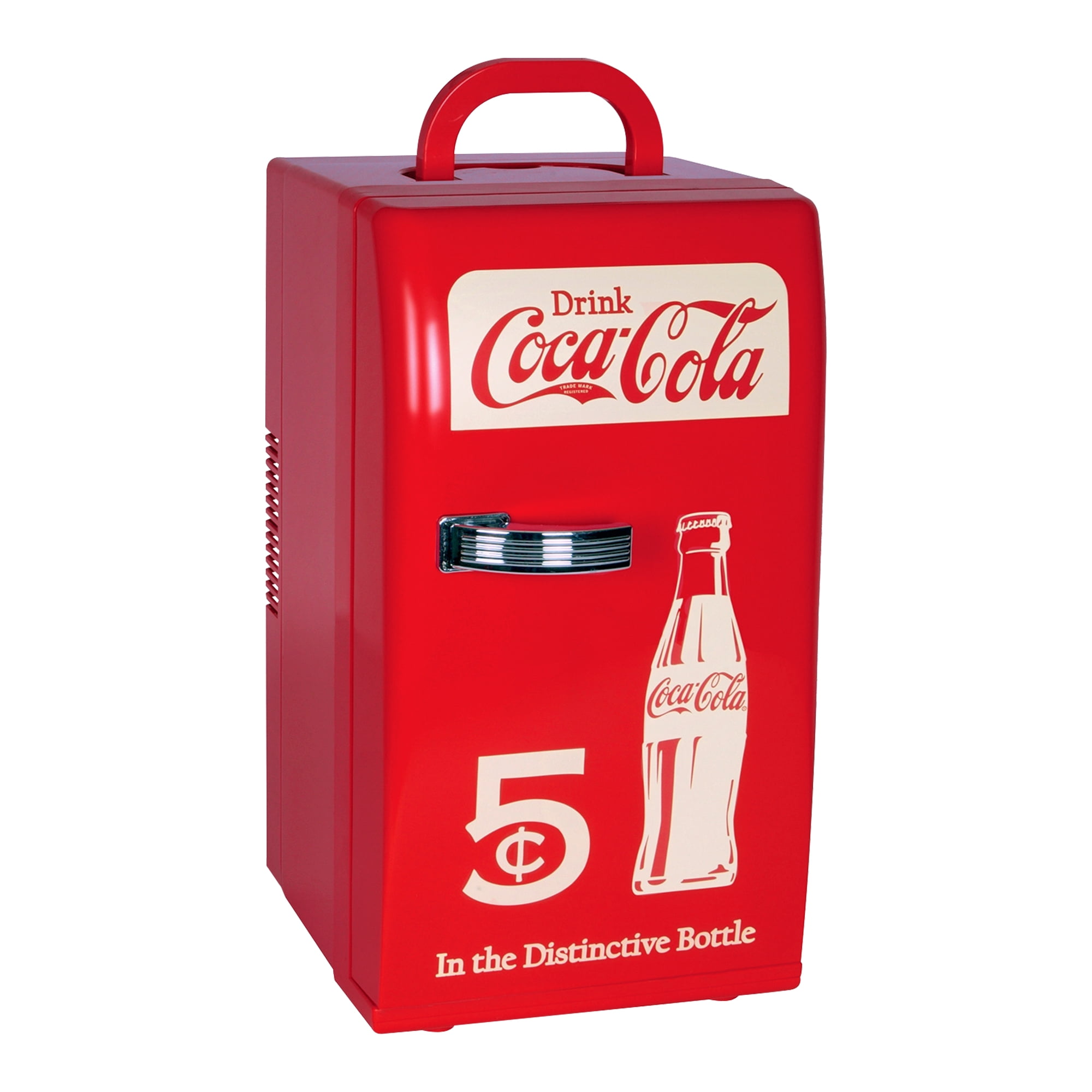 Coca-Cola 18 Can Retro Mini Fridge 12V DC 110V AC Cooler 22L (23 qt)