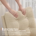 thumbnail image 4 of BeesClover Nursery Rocking Chair, Modern Glider with High Backrest and Sturdy Wooden Legs, Comfortable Accent Rocker for Living Room, Bedroom, Nursery Furniture, Easy Assembly, 4 of 8