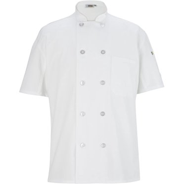Edwards Garment Ten Button Thermometer Pocket Chef Coat