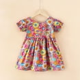 thumbnail image 2 of LUOGENLI Robe Bébé Robes pour Bébés Filles Robe Crayon pour Filles Longueur Genou Bleu 6-7 Ans, 2 of 4
