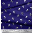 thumbnail image 2 of Soimoi Polyester Crepe Fabric Floral Block Print Fabric by The Yard 42 Inch Wide, 2 of 3