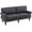 Charcoal Grey, variant on HOMCOM Traditional Style Double Sofa, 2 Seater Nail Head Accent Loveseat, Light Grey, Sponge Padding and Rubber Wood Leg, Living Room, Dining Room, Bedroom, Office