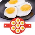 thumbnail image 4 of 2Pcs Silicone Non-Stick Egg Pancake Making Round Mold Reusable DIY Kitchen Baking Cooking Tool Flip Pan Pancake Bite Mould, 4 of 8