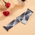 thumbnail image 4 of ALMNVO Braided Solo Loop Band Compatible with Apple Watch Bands with Case 41mm 38mm 40mm,Stretch Nylon Elastic Strap with Glass Screen Protector Case for iWatch Series 7 6 SE 5 4 3 2 1, 4 of 6