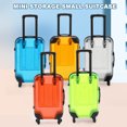 thumbnail image 2 of Kids Mini Luggage Toy with Retractable Handle Large Capacity Transparent 4 Spinner Wheels Cosmetics Snacks Storage Doll Travel Rolling Suitcase, 2 of 7